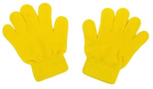 カラーのびのび手袋 黄 10双組